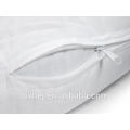 Factory sale 100% Cotton king size hotel white Mattress Pad with zipper